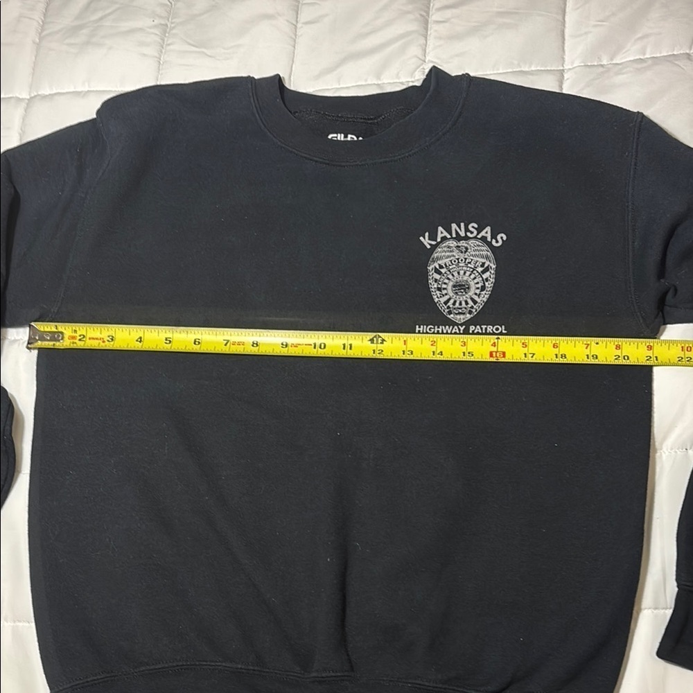 Kansas Highway Patrol KHP Trooper Black Crewneck Sweatshirt - Picture 4 of 8